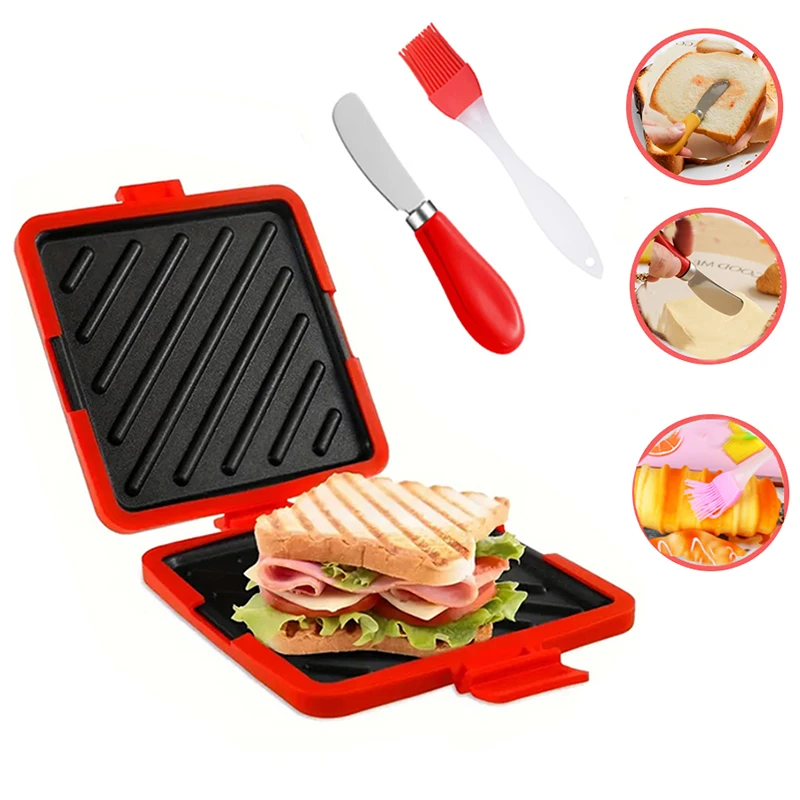 Kitchen Baking Gadgets - Set Peralatan Dapur 3-in-1: Pemanggang Sandwich