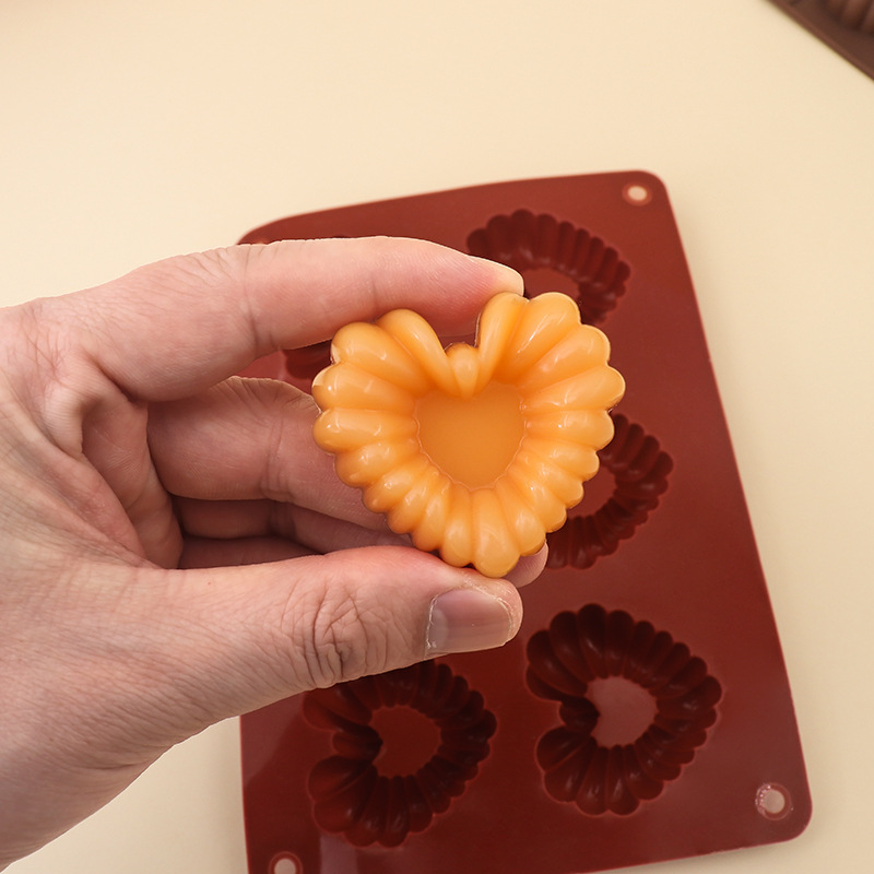 Kitchen Baking Molds - Cetakan Coklat Silikon Berbentuk Hati Cetakan