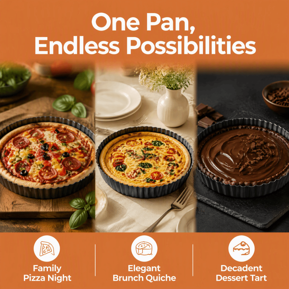 Tart Pan Loose - Loyang Tart Praktis 6/8/13 Inci dari