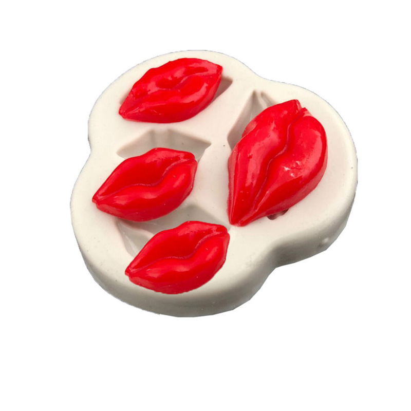 Kitchen Baking Gadgets - Seksi Bibir Silikon Cetakan Fondant Cetakan