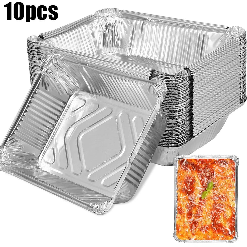 Kitchen Baking Pan Storage - 10 Buah Wadah Penyimpanan Makanan Aluminium