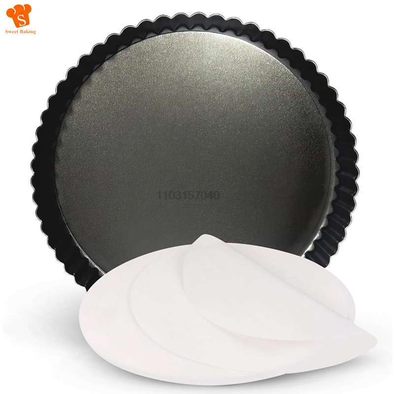 Tart Pan Loose - Loyang Pizza anti lengket, 9 inci