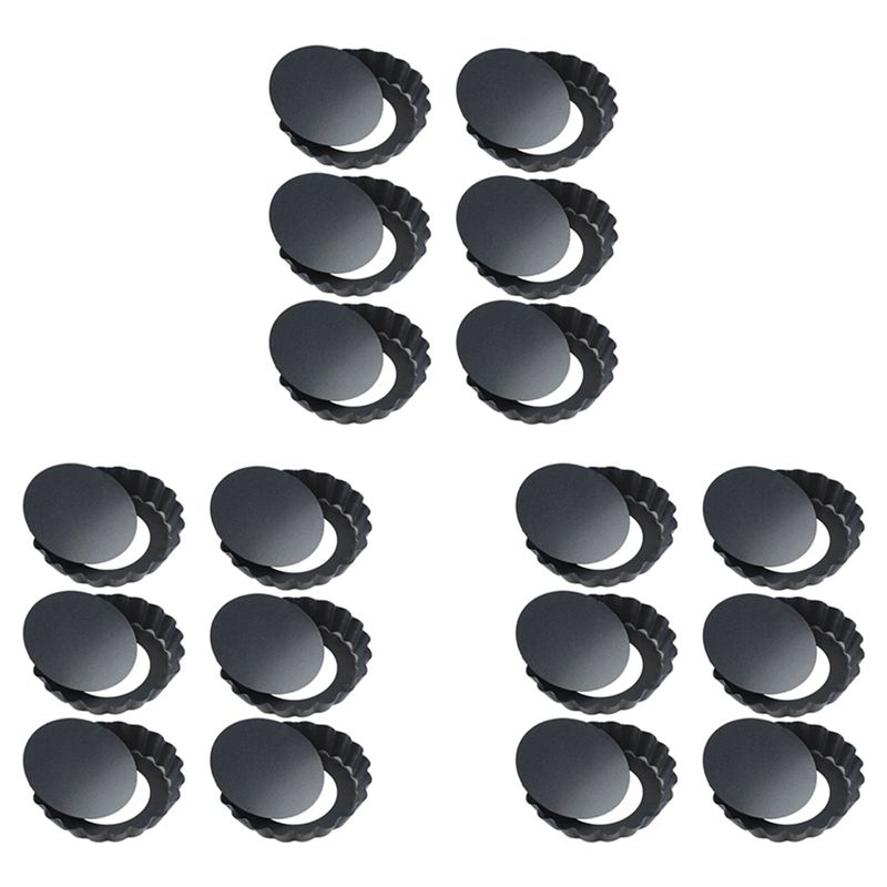 Tart Pan Loose - BAAJ-18Pcs 4In/10Cm Cetakan Kue Mini Pie