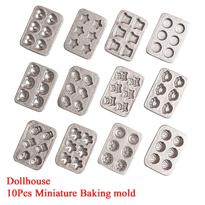 Kitchen Baking Molds - 10 pcs Cetakan Kue Miniatur Rumah