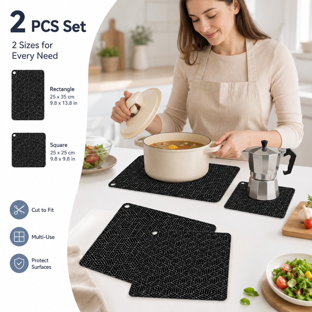 Kitchen Baking Counter - 1/2Pcs Alas Silikon untuk Kompor Induksi,