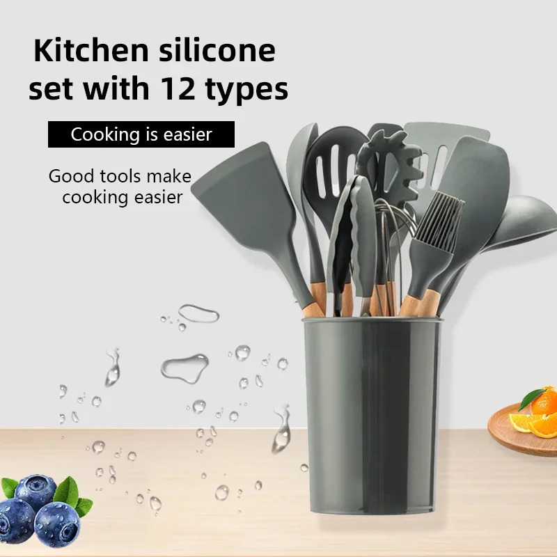 Kitchen Baking Pan Storage - Set 12 Buah Peralatan Dapur Silikon