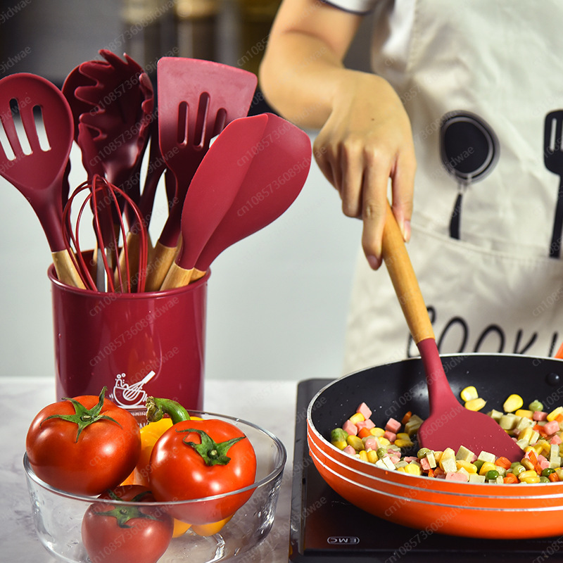 Set peralatan masak silikon 12 - Kitchen Baking Pan Storage ulasan dan harga