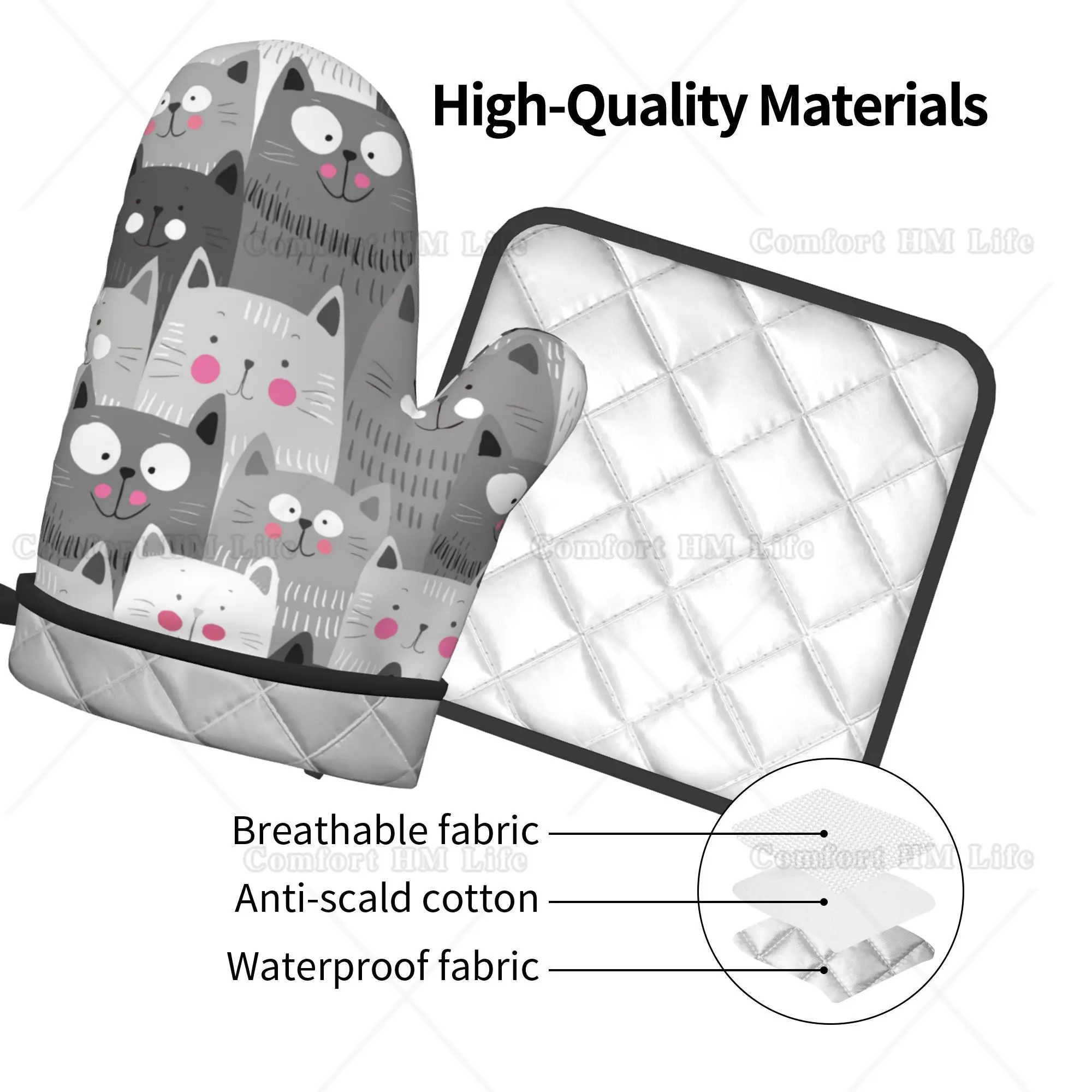 Sarung tangan Oven kucing lucu - Kitchen Baking Counter ulasan dan harga