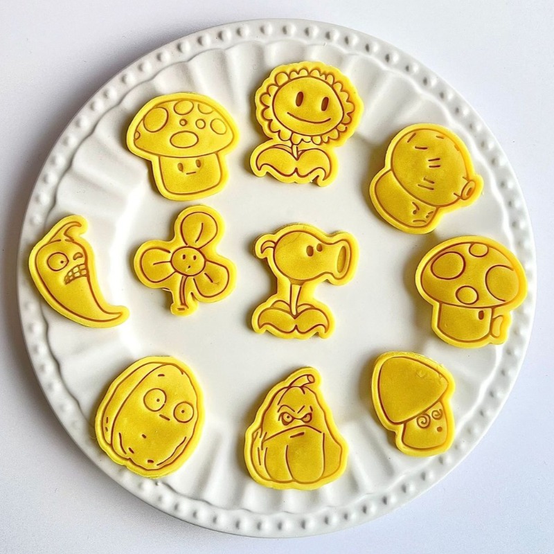 Cetakan Biskuit Kartun Plants  - Kitchen Baking Molds ulasan dan harga