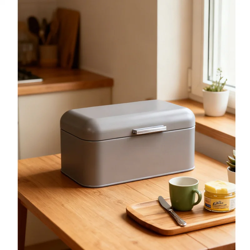 Kotak Roti Logam, Wadah Penyim - Kitchen Baking Counter ulasan dan harga