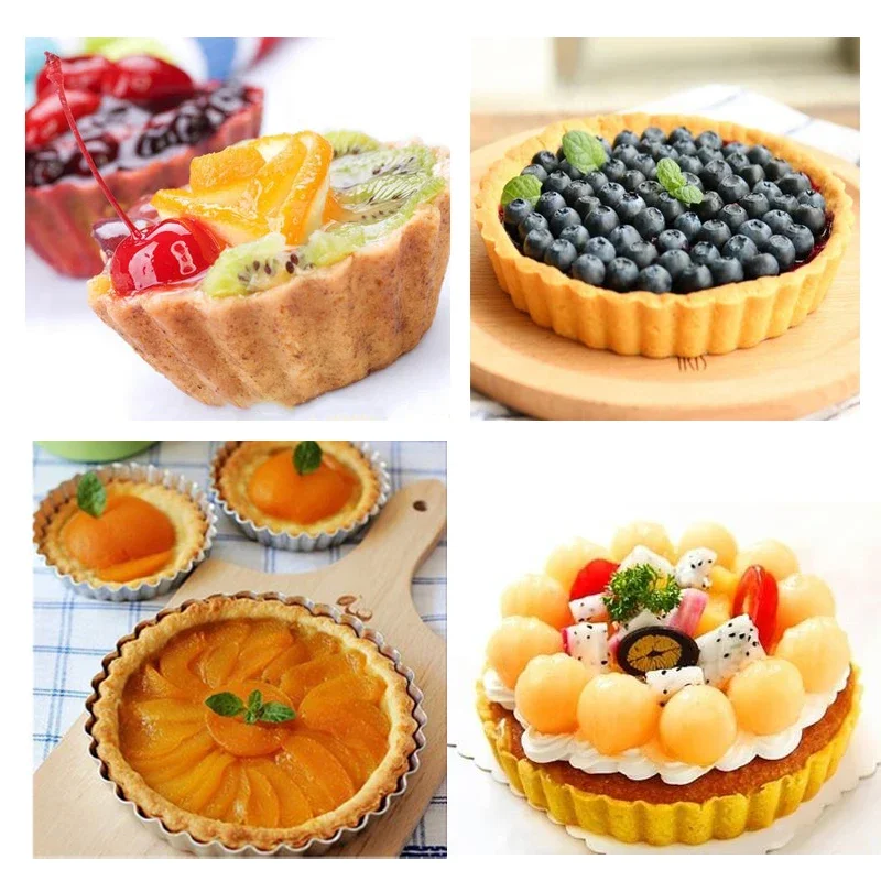 6 Buah Loyang Tart Quiche Anti - Tart Pan Loose ulasan dan harga