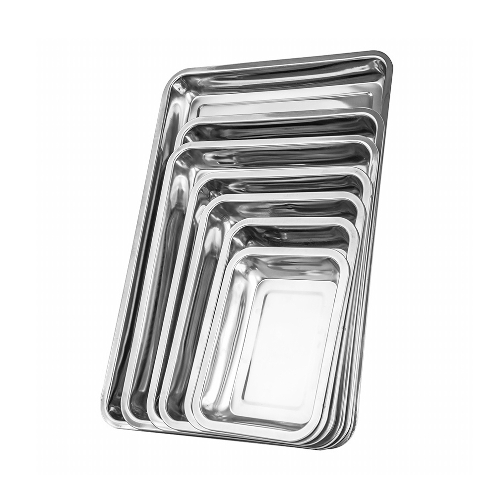 1 Buah Nampan Makanan Stainles - Kitchen Baking Pan Storage ulasan dan harga