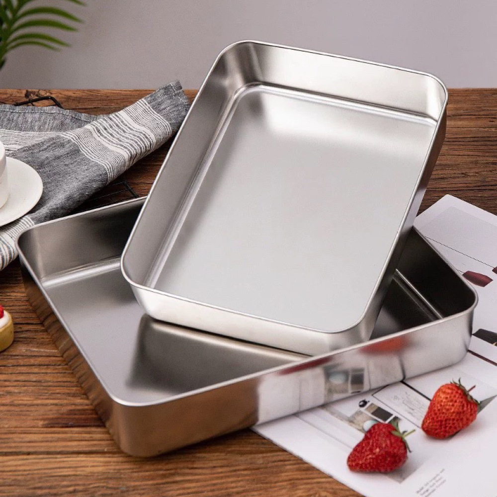 Cetakan Kue Tiramisu dari Baja - Kitchen Baking Pan Storage ulasan dan harga