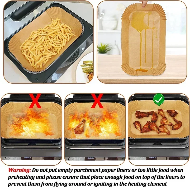 Kertas Penggoreng Udara Sekali - Kitchen Baking Sheets ulasan dan harga