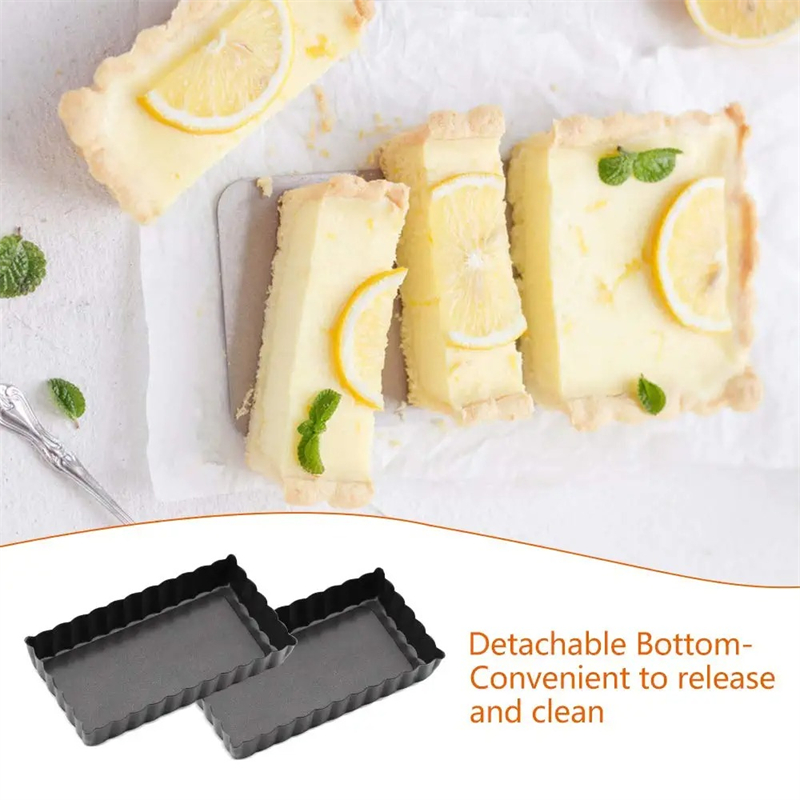 6 buah Set panci Tart Mini, pe - Tart Pan Loose ulasan dan harga
