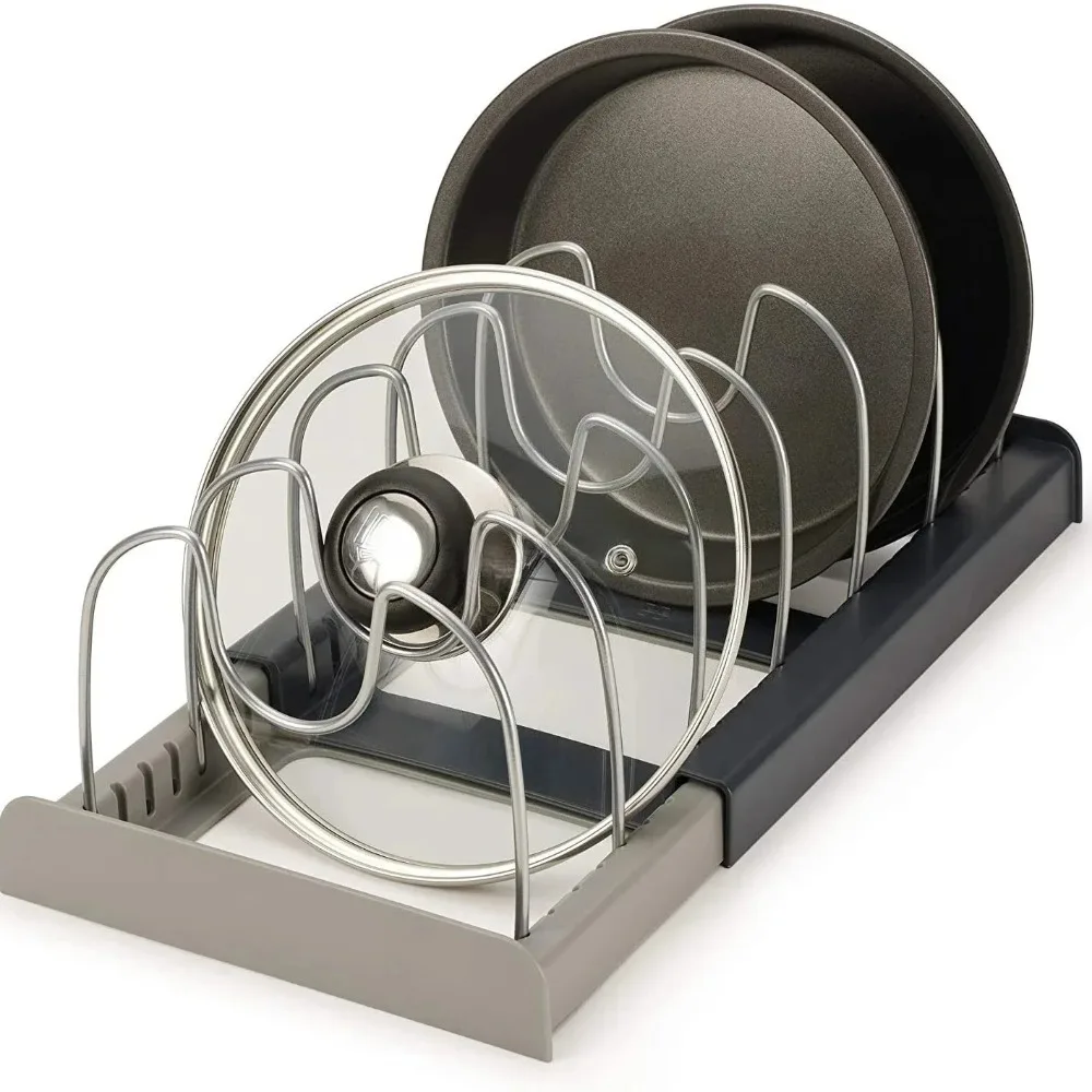 Rak Panci Teleskopik 7-grid, P - Kitchen Baking Pan Organizer ulasan dan harga