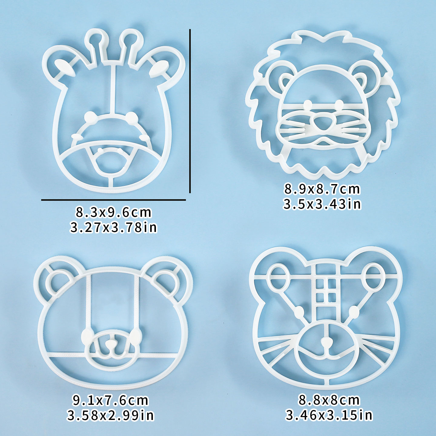 4 Buah Set Pemotong Kue Bentuk - Kitchen Baking Molds ulasan dan harga