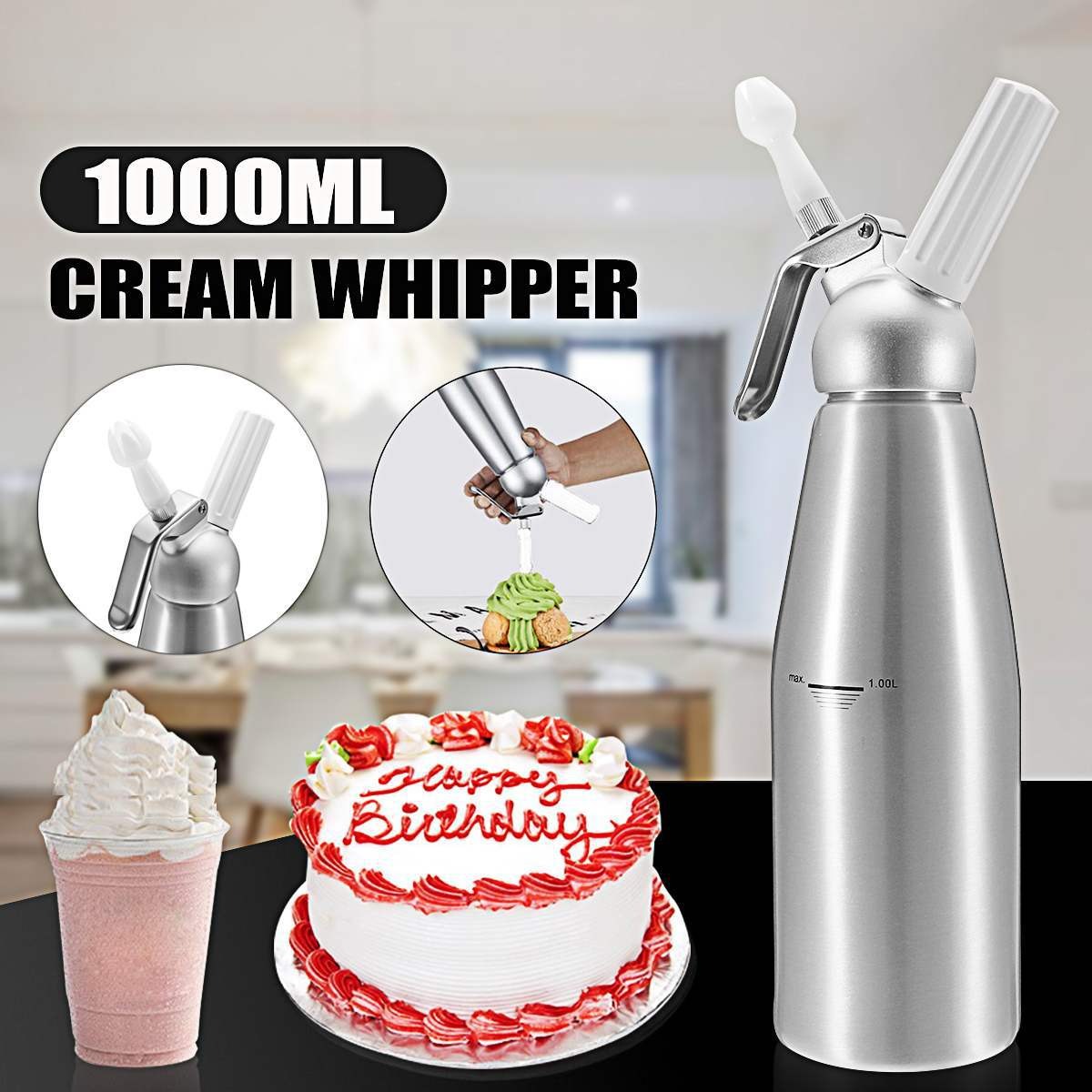 Botol hisap busa krim 500/1000 - Piping Bag Disposable ulasan dan harga