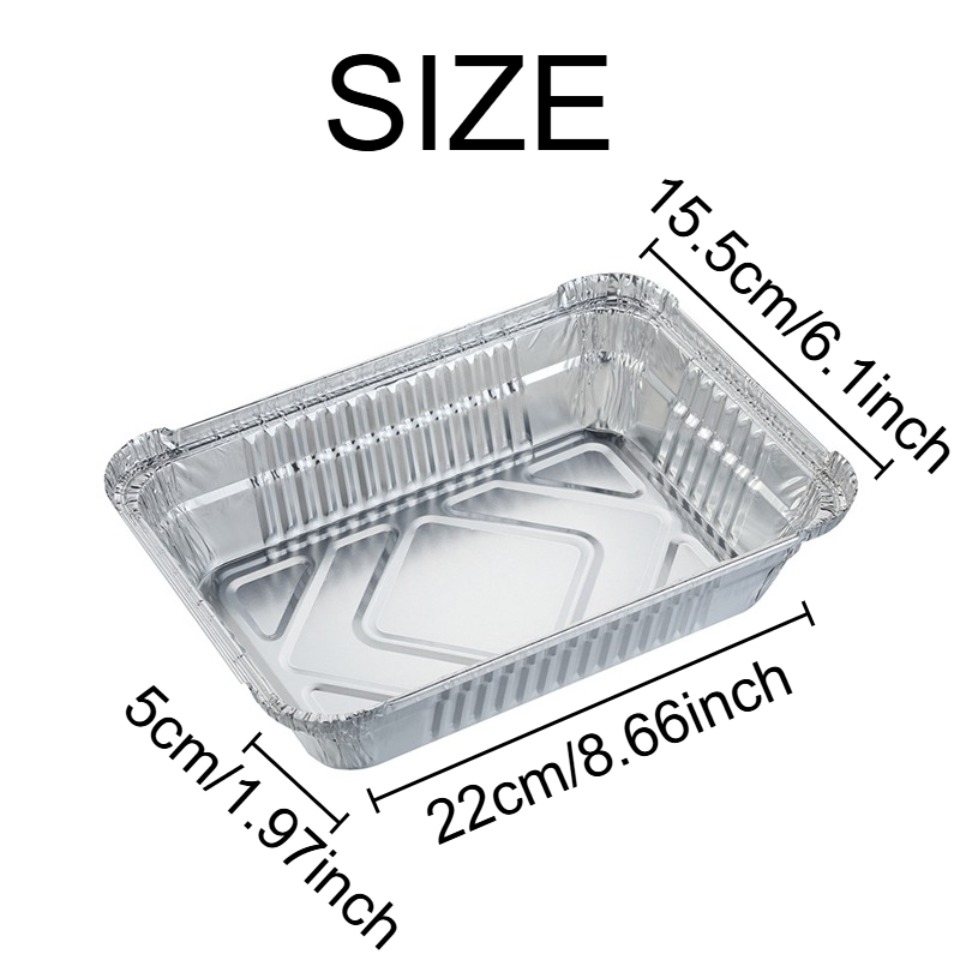 10/20PCS Loyang Aluminium Foil - Kitchen Baking Pan Storage ulasan dan harga