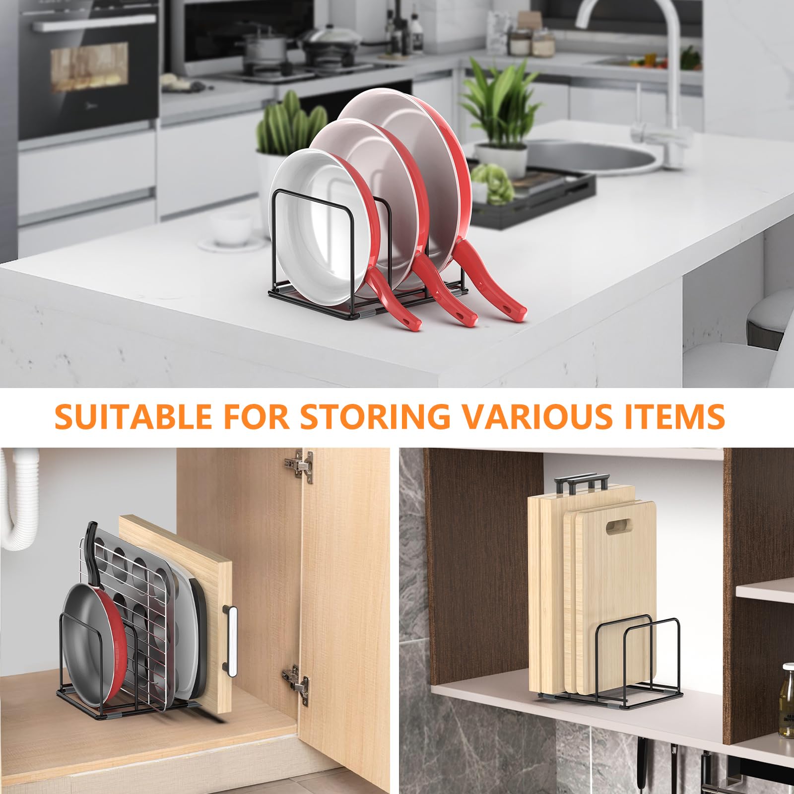 Pengatur Kabinet Dapur Pengatu - Kitchen Baking Pan Storage ulasan dan harga