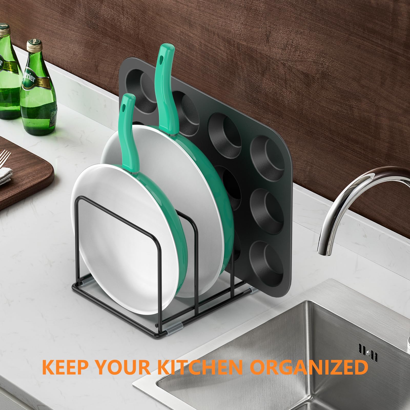 Pengatur Kabinet Dapur Pengatu - Kitchen Baking Pan Storage ulasan dan harga