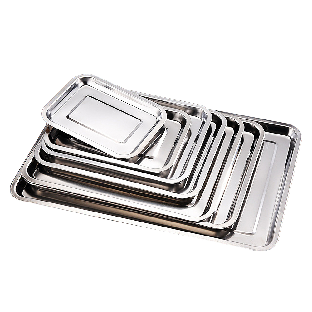 1 Buah Nampan Makanan Stainles - Kitchen Baking Pan Storage ulasan dan harga