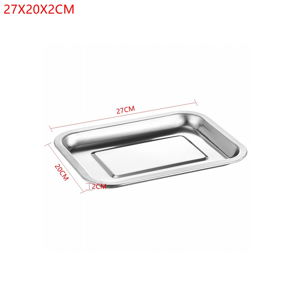 1 Buah Nampan Makanan Stainles - Kitchen Baking Pan Storage ulasan dan harga