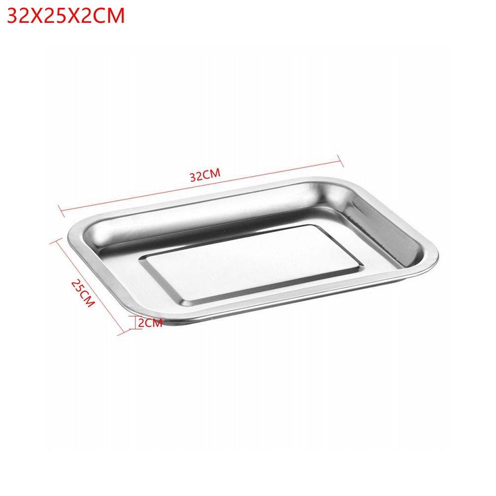 1 Buah Nampan Makanan Stainles - Kitchen Baking Pan Storage ulasan dan harga