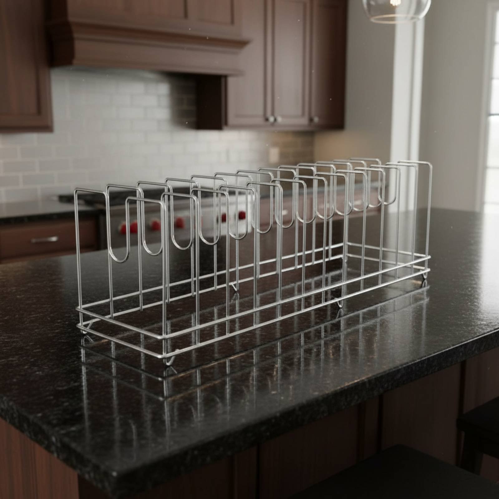 Rak Panci Pizza Penghemat Ruan - Kitchen Baking Pan Storage ulasan dan harga