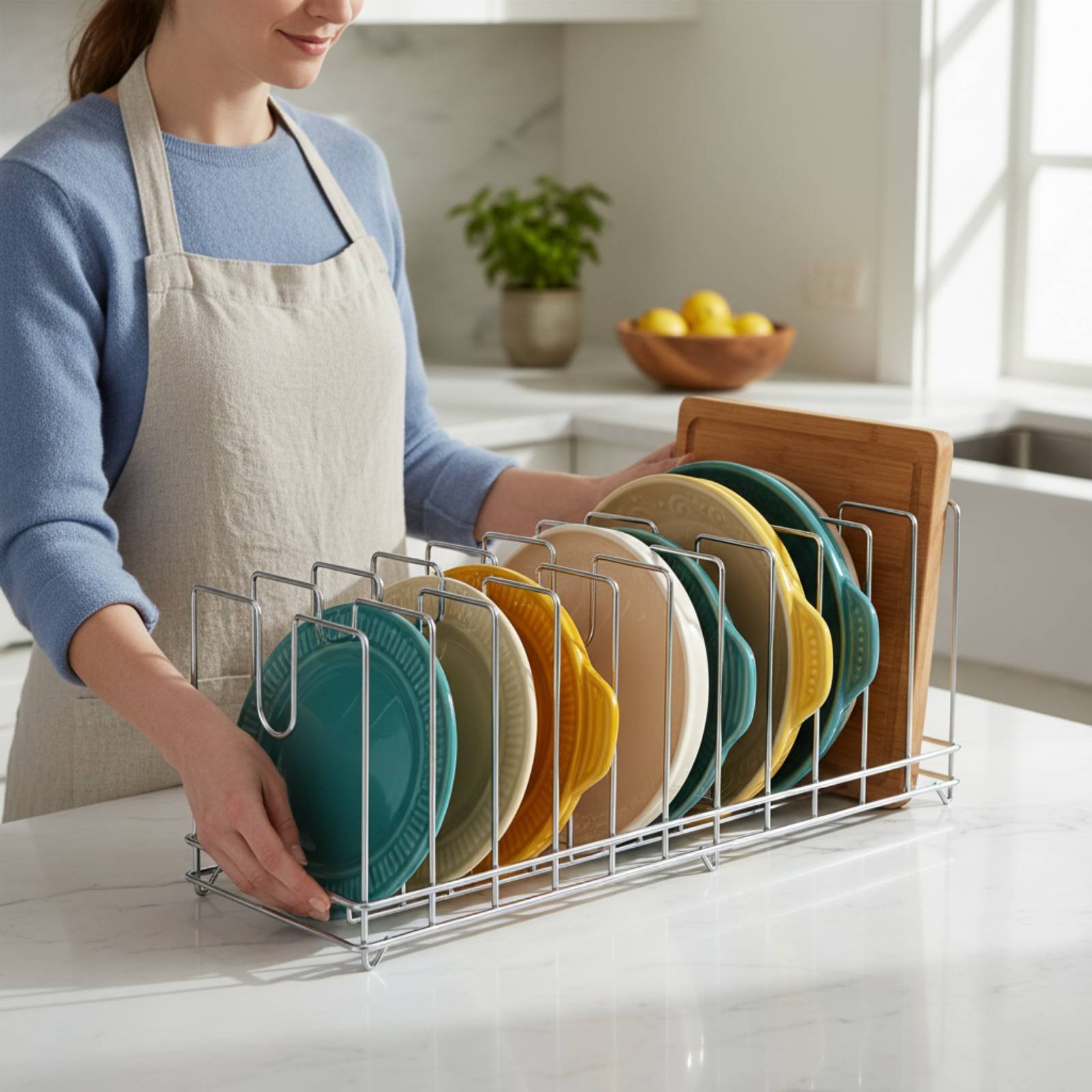 Rak Panci Pizza Penghemat Ruan - Kitchen Baking Pan Storage ulasan dan harga