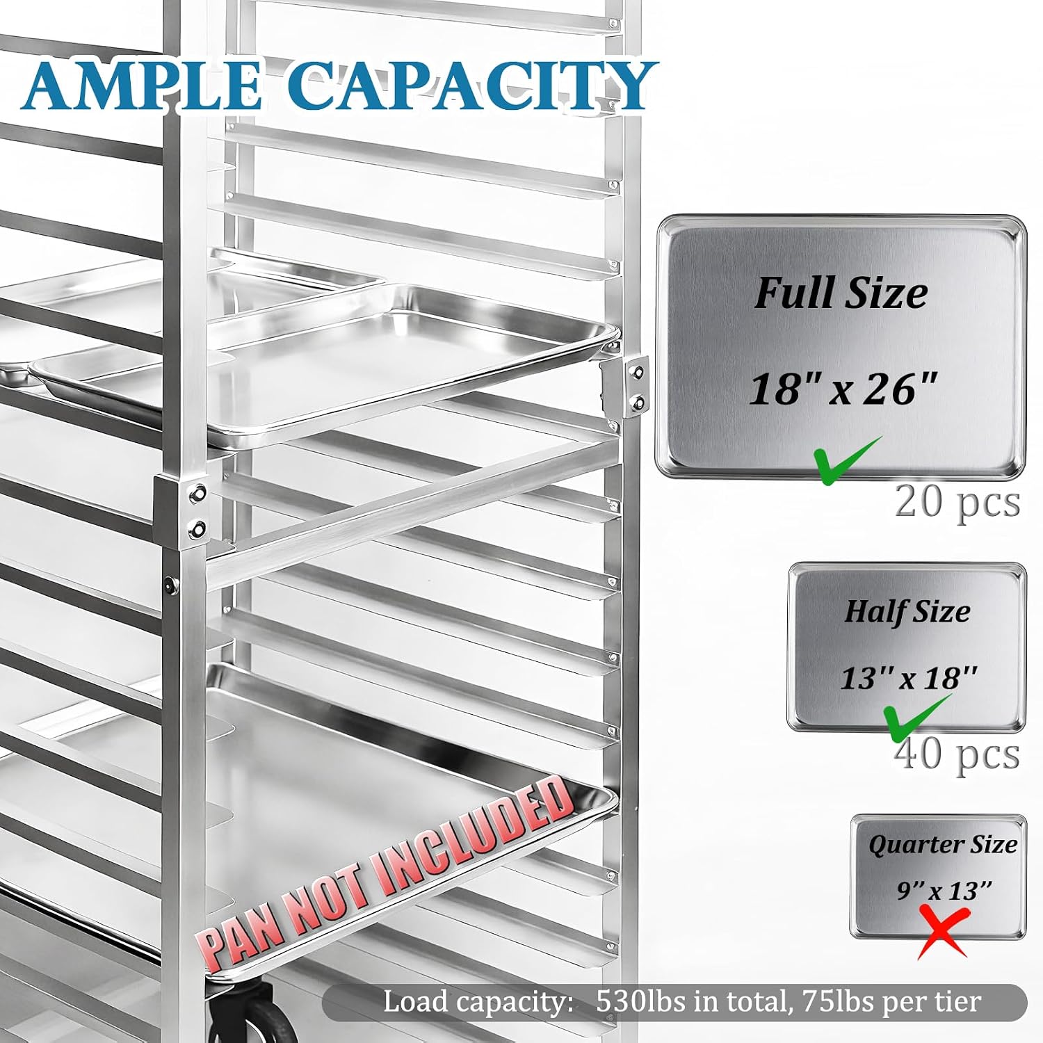 Rak Loyang Baja Tahan Karat 20 - Kitchen Baking Pan Storage ulasan dan harga