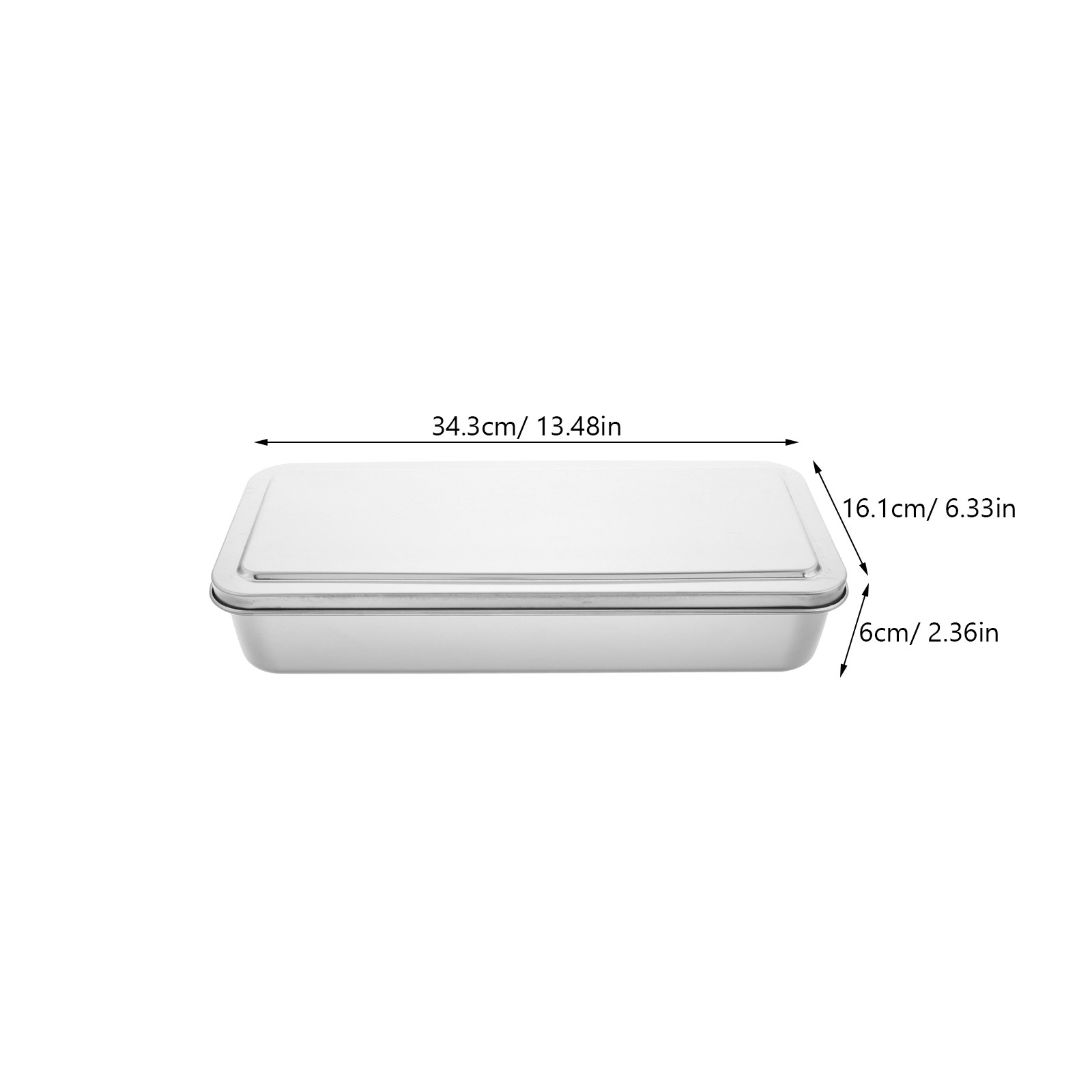 Loyang Persegi Panjang Stainle - Kitchen Baking Pan Storage ulasan dan harga