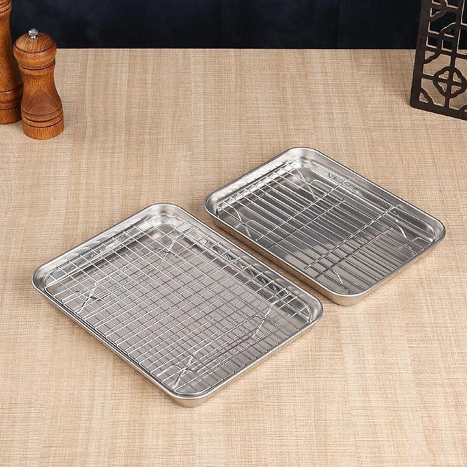 Loyang Kue dengan Rak Pendingi - Kitchen Baking Pan Storage ulasan dan harga